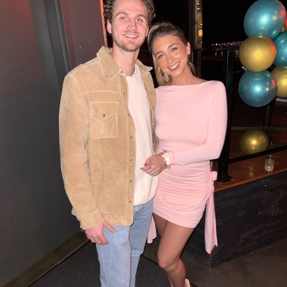 Revolve Rosette Long Sleeve Dress - Picture 2 of 3